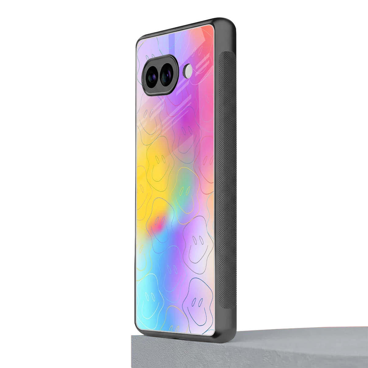 Smiley Colorburst google pixel 9a mobile cover | shockproof glass phone case