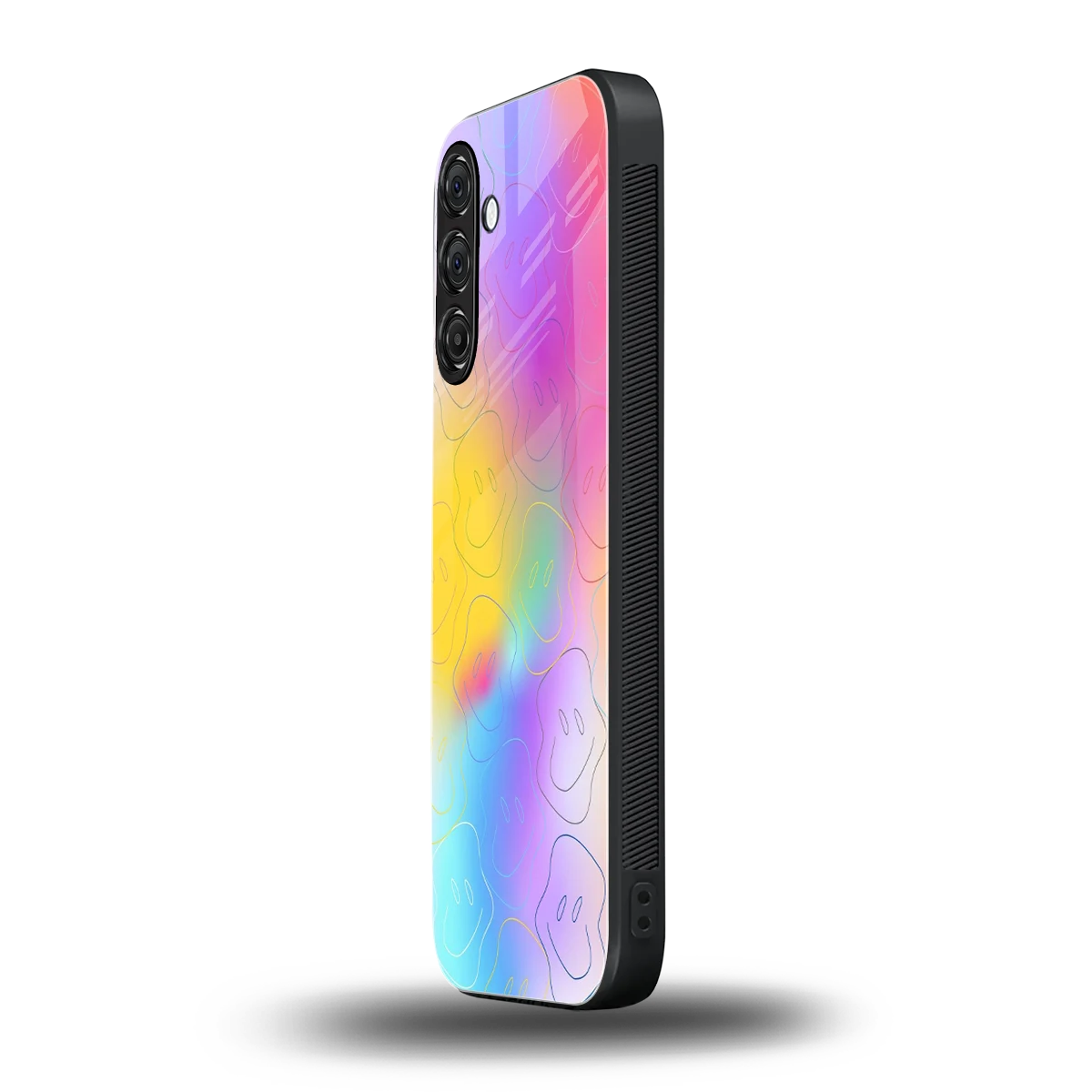 Smiley Colorburst samsung galaxy a16 5g mobile cover | shockproof glass phone case