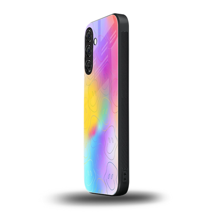 Smiley Colorburst samsung galaxy a17 5g mobile cover | shockproof glass phone case