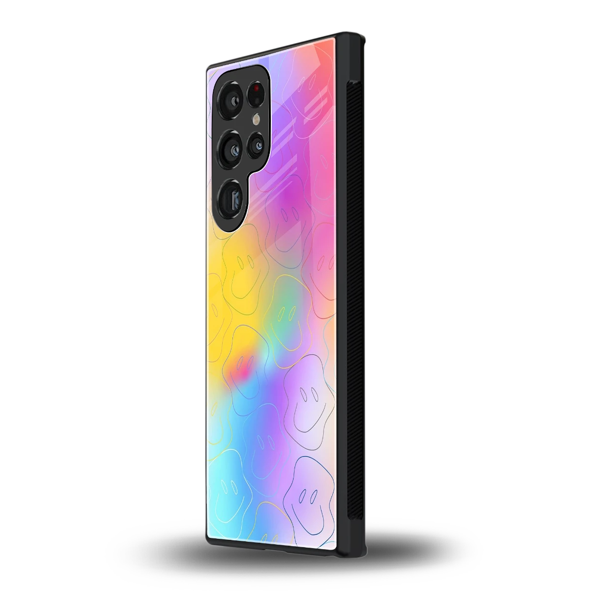 Smiley Colorburst samsung galaxy s23 ultra mobile cover | shockproof glass phone case