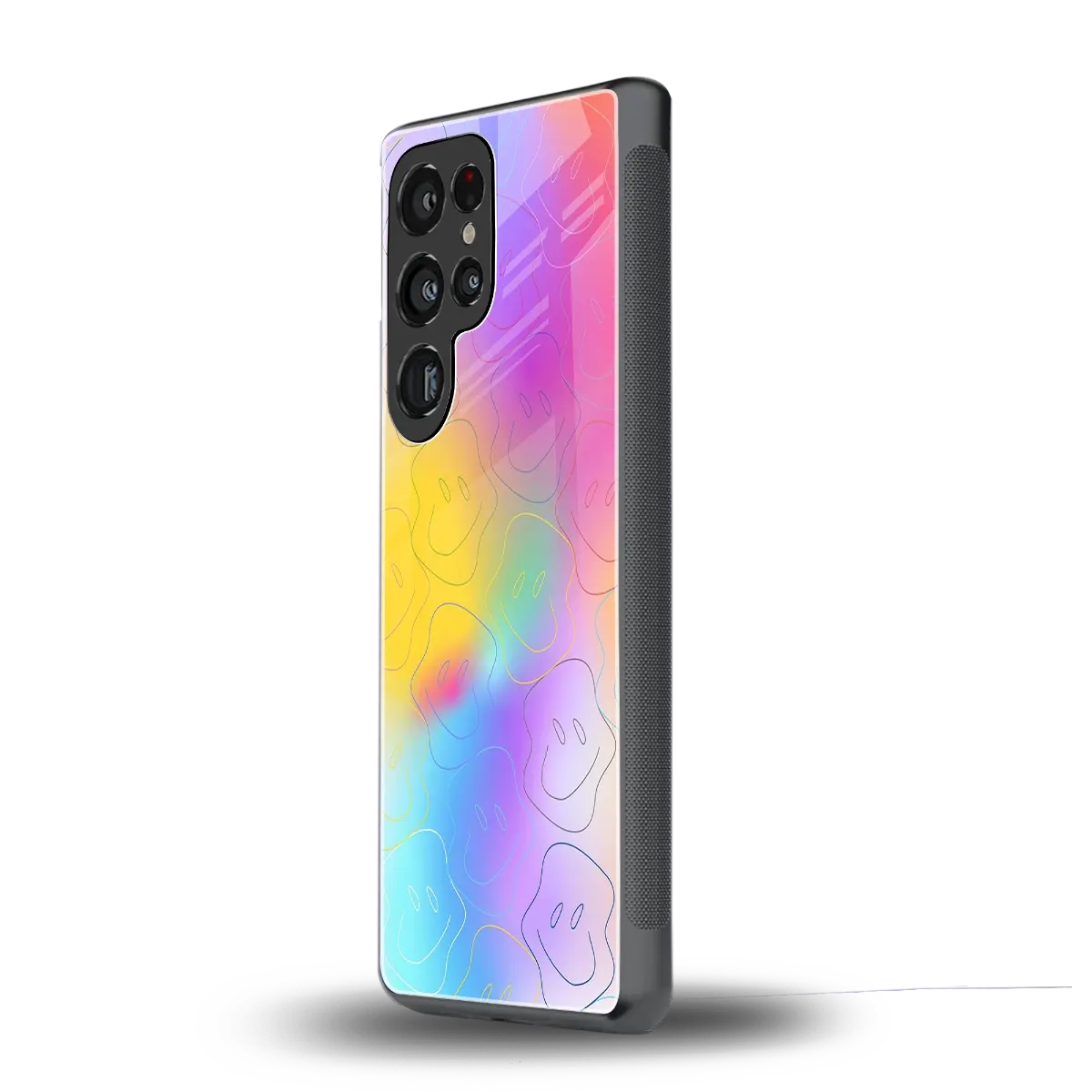 Smiley Colorburst samsung galaxy s25 ultra mobile cover | shockproof glass phone case