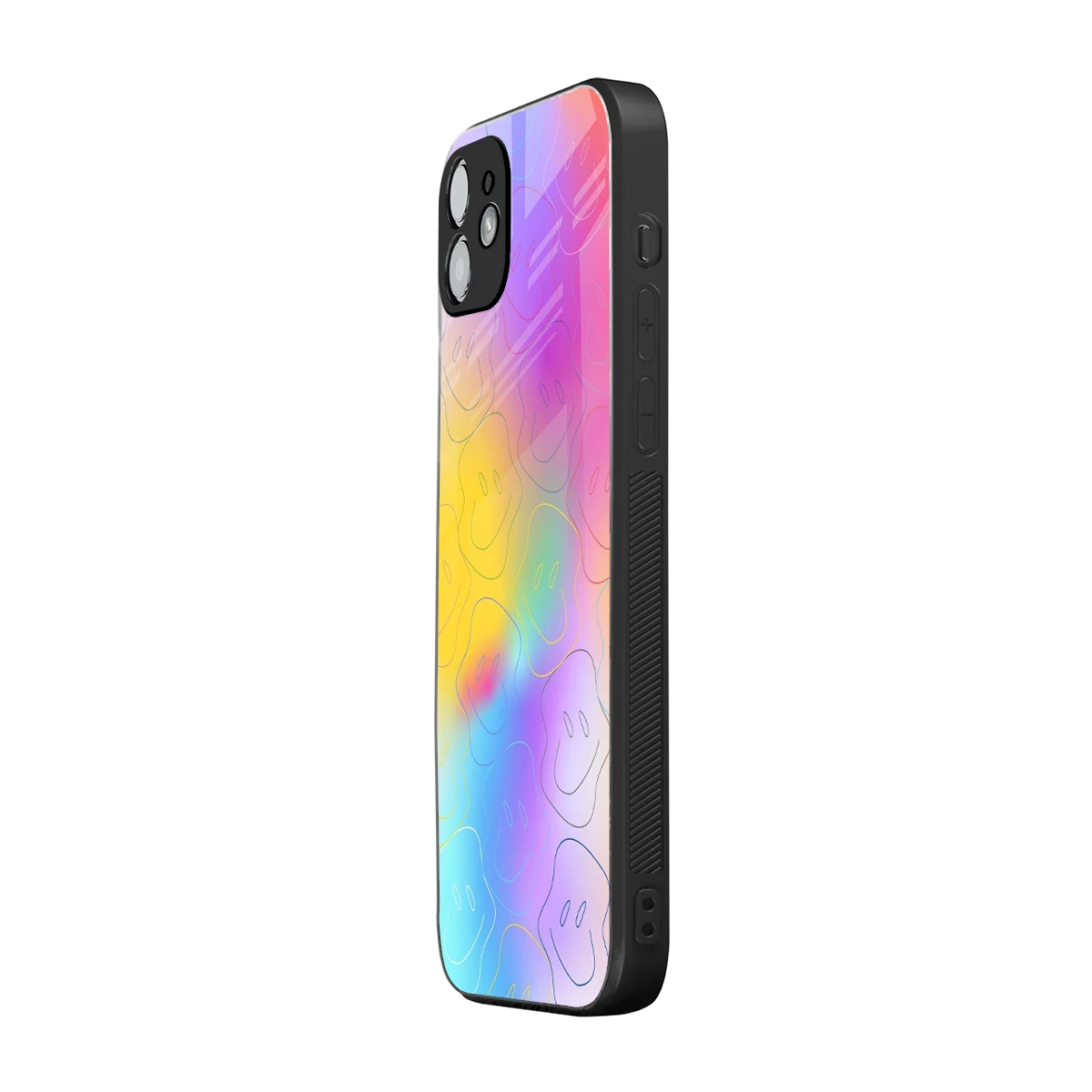 Smiley Colorburst iphone 11 mobile cover | shockproof glass phone case