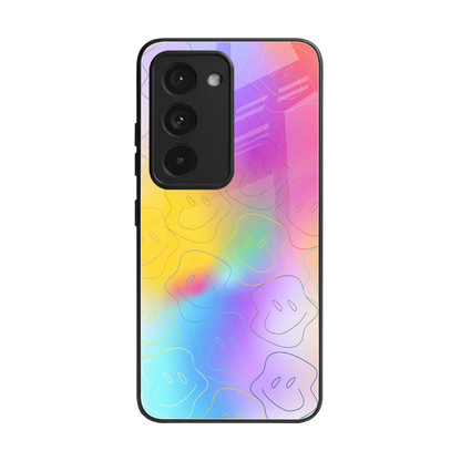 Smiley Colorburst back phone cover | glass case for redmi 15 5g
