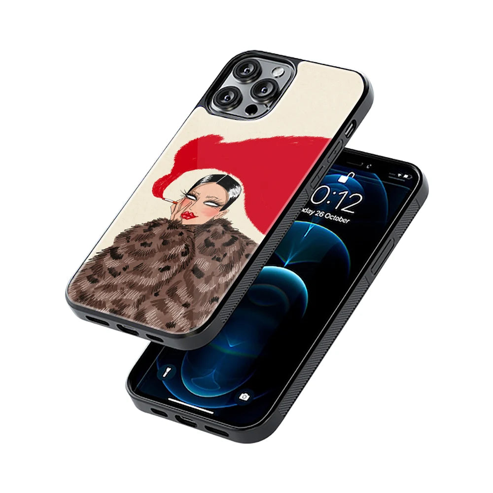 Protective Glass Back Phone Case Compatible with iPhone, Samsung, OnePlus, Pixel & More