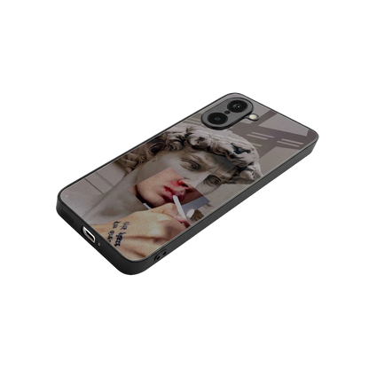 Smokin David stylish phone case for oneplus nord ce5 5g | glossy glass and slim fit