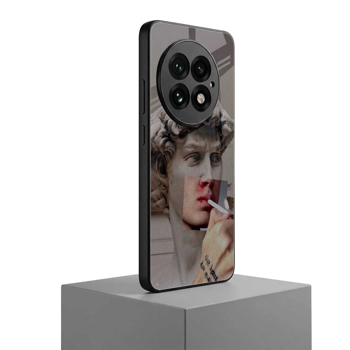 Smokin David oneplus 13 mobile cover | shockproof glass phone case