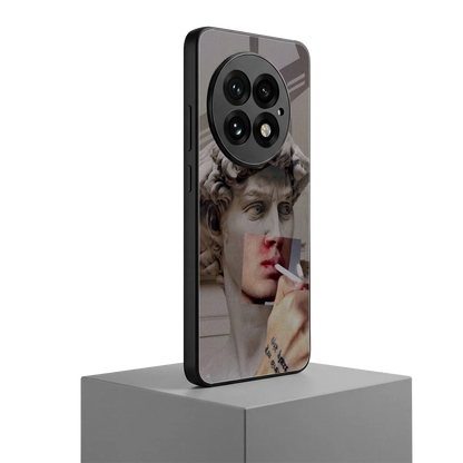 Smokin David oneplus 13 mobile cover | shockproof glass phone case