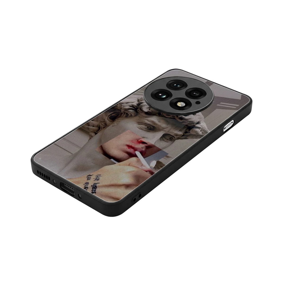 Smokin David stylish phone case for oneplus 13 | glossy glass and slim fit