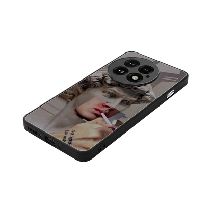 Smokin David stylish phone case for oneplus 13 | glossy glass and slim fit
