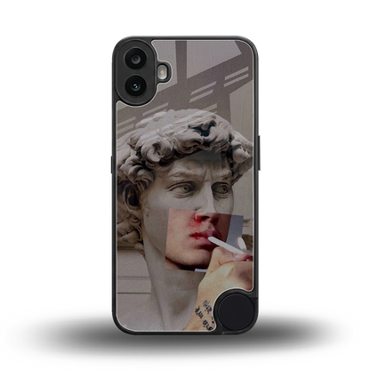 Smokin David back phone cover | glass case for cmf nothing phone 1