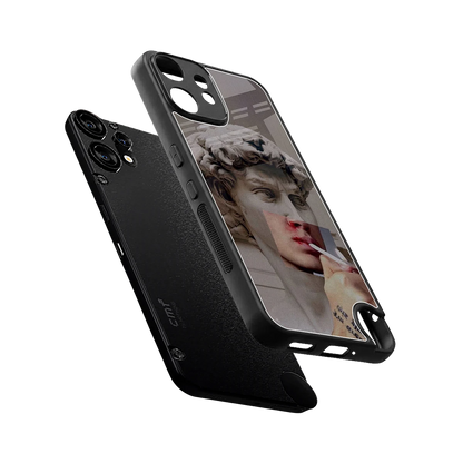 Smokin David sleek cmf nothing phone 2 pro cover with tempered glass back and TPU edges