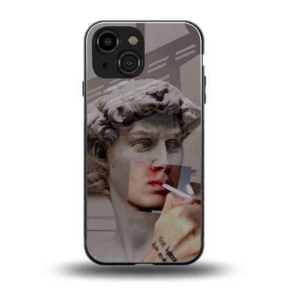 Smokin David back phone cover | glass case for iphone 13 mini