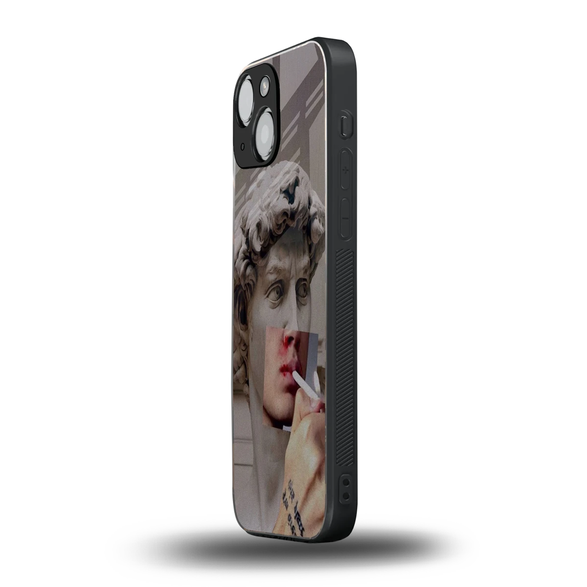 Smokin David iphone 13 mini mobile cover | shockproof glass phone case