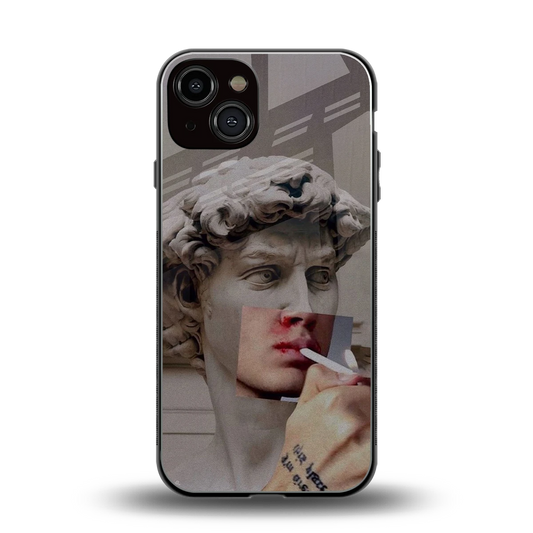 Smokin David back phone cover | glass case for iphone 14