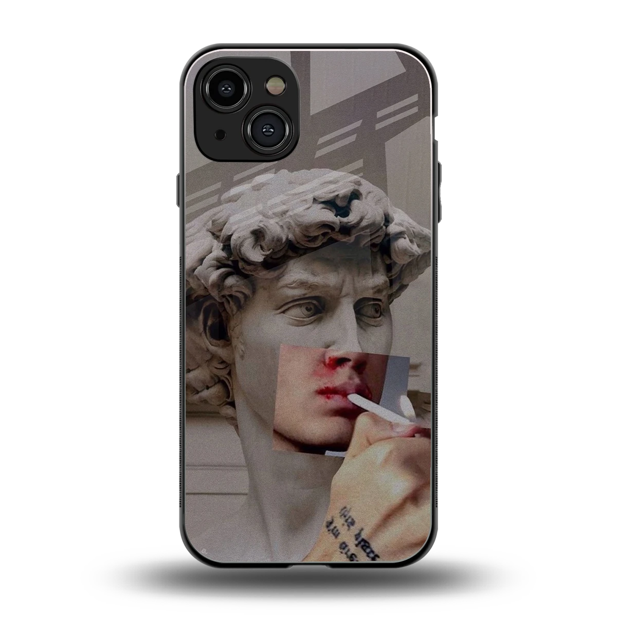 Smokin David back phone cover | glass case for iphone 15