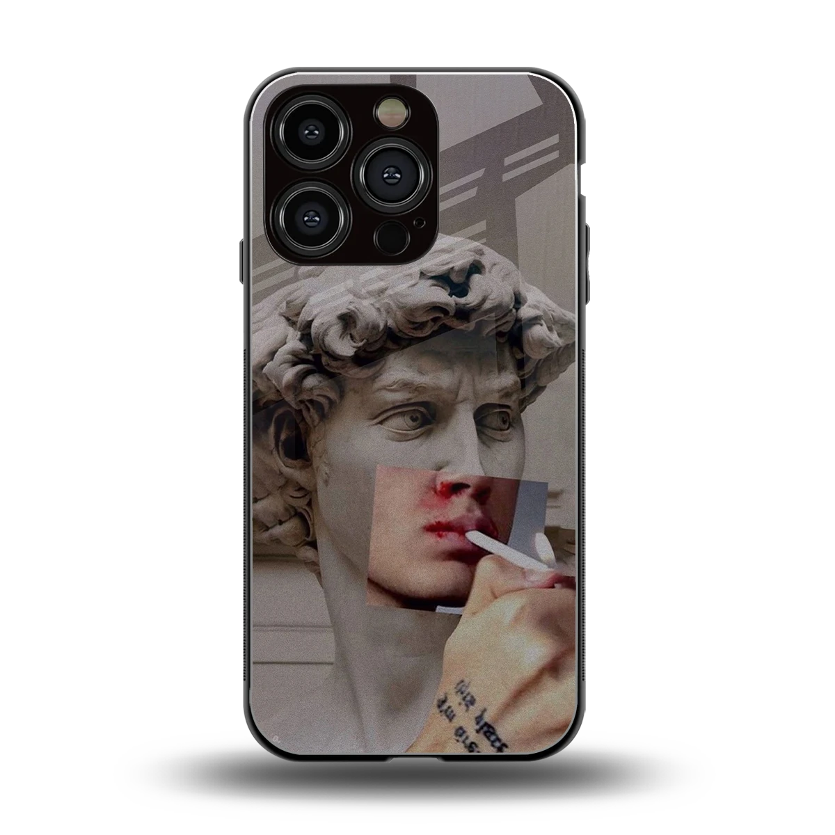 Smokin David back phone cover | glass case for iphone 16 pro
