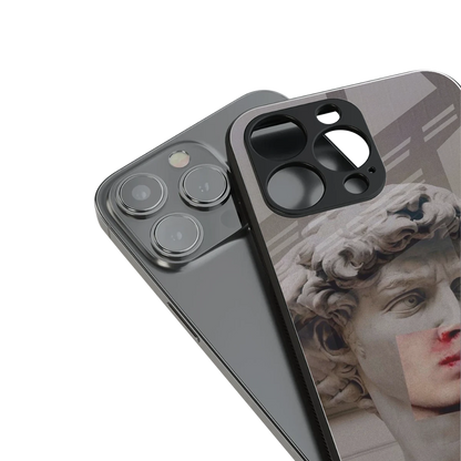 Smokin David stylish phone case for iphone 15 pro max | glossy glass and slim fit
