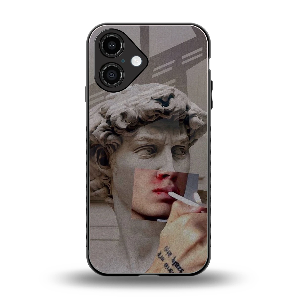 Smokin David back phone cover | glass case for iphone 16