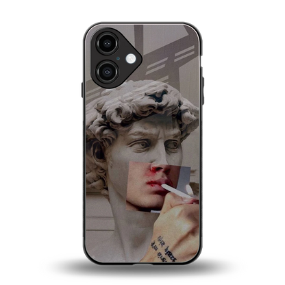 Smokin David back phone cover | glass case for iphone 16