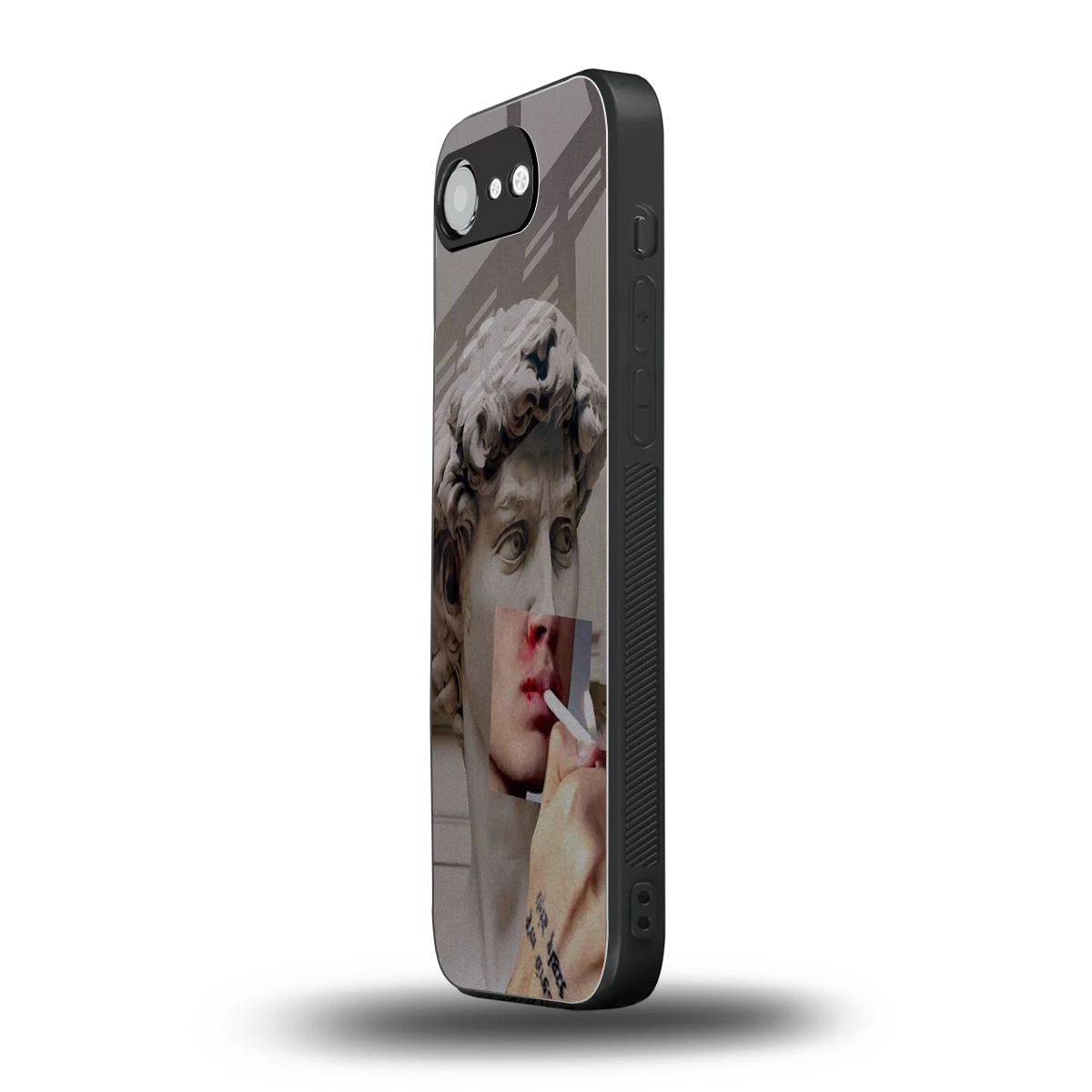 Smokin David iphone 16e mobile cover | shockproof glass phone case