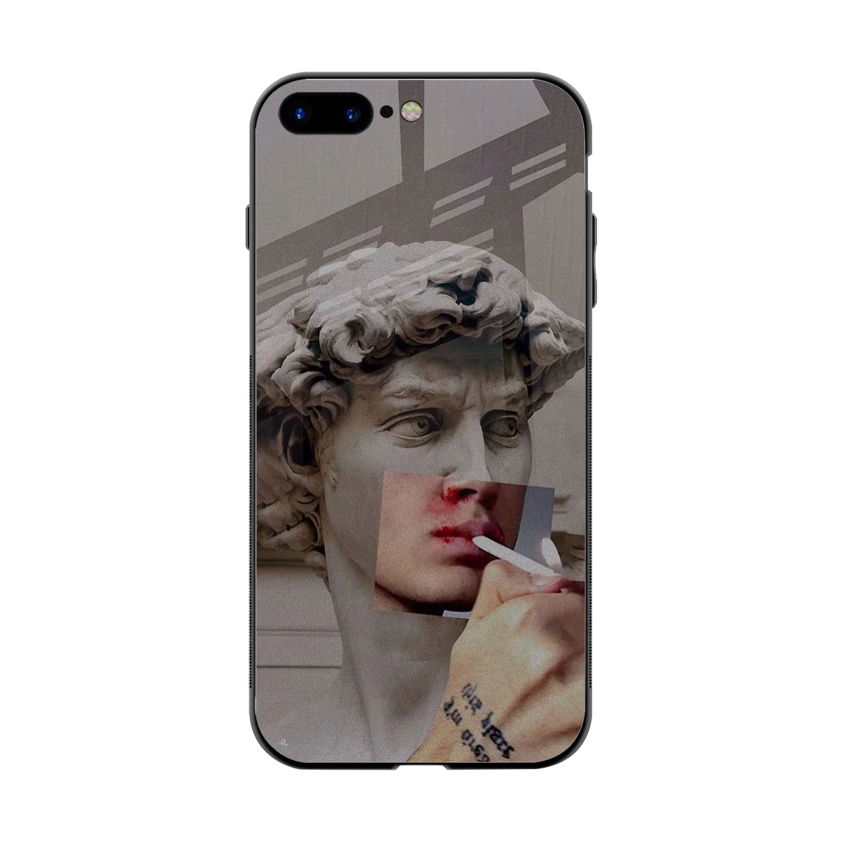 Smokin David back phone cover | glass case for iphone 7 plus