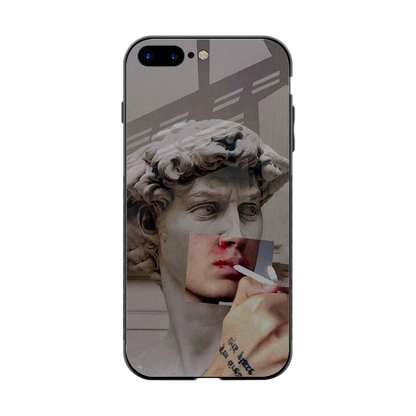 Smokin David back phone cover | glass case for iphone 7 plus