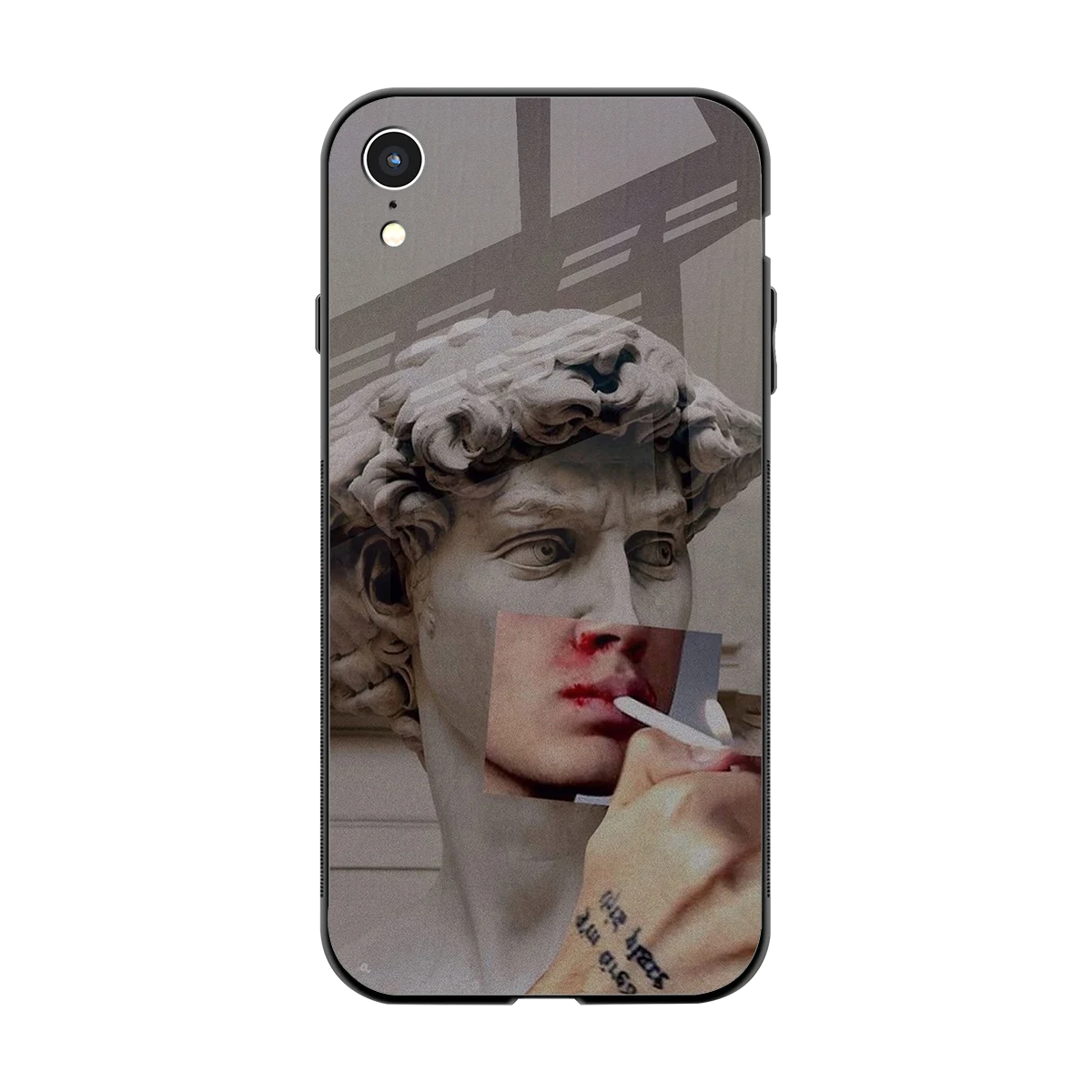 Smokin David back phone cover | glass case for iphone xr