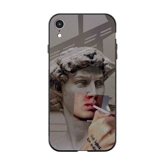 Smokin David back phone cover | glass case for iphone xr