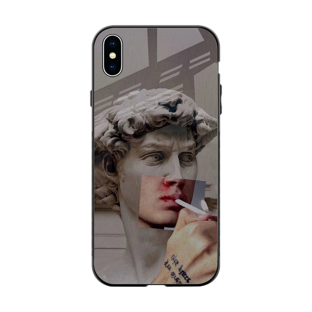 Smokin David back phone cover | glass case for iphone xs max