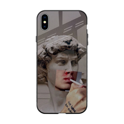 Smokin David back phone cover | glass case for iphone xs max