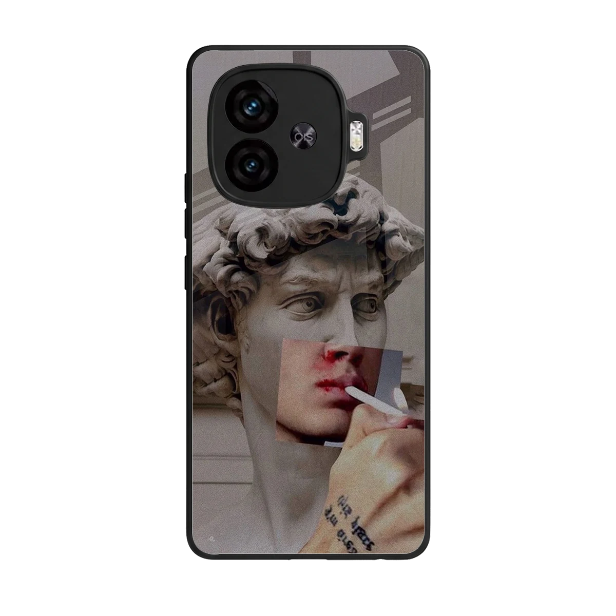 Smokin David back phone cover | glass case for iqoo neo 10r 5g