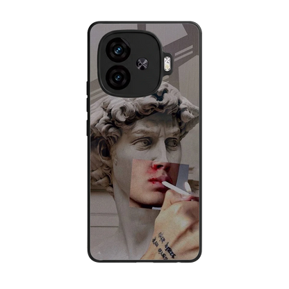 Smokin David back phone cover | glass case for iqoo neo 10r 5g