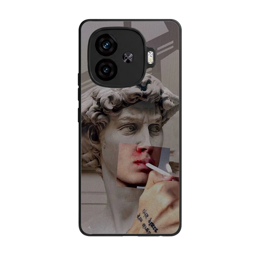 Smokin David back phone cover | glass case for iqoo neo 10r 5g