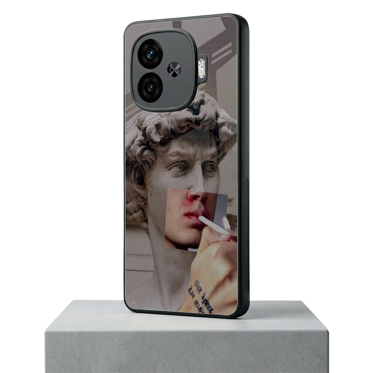 Smokin David iqoo neo 10r 5g mobile cover | shockproof glass phone case