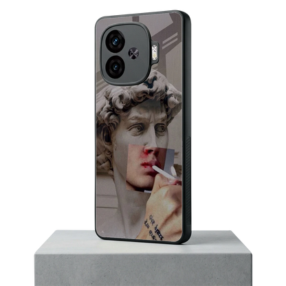 Smokin David iqoo neo 10r 5g mobile cover | shockproof glass phone case