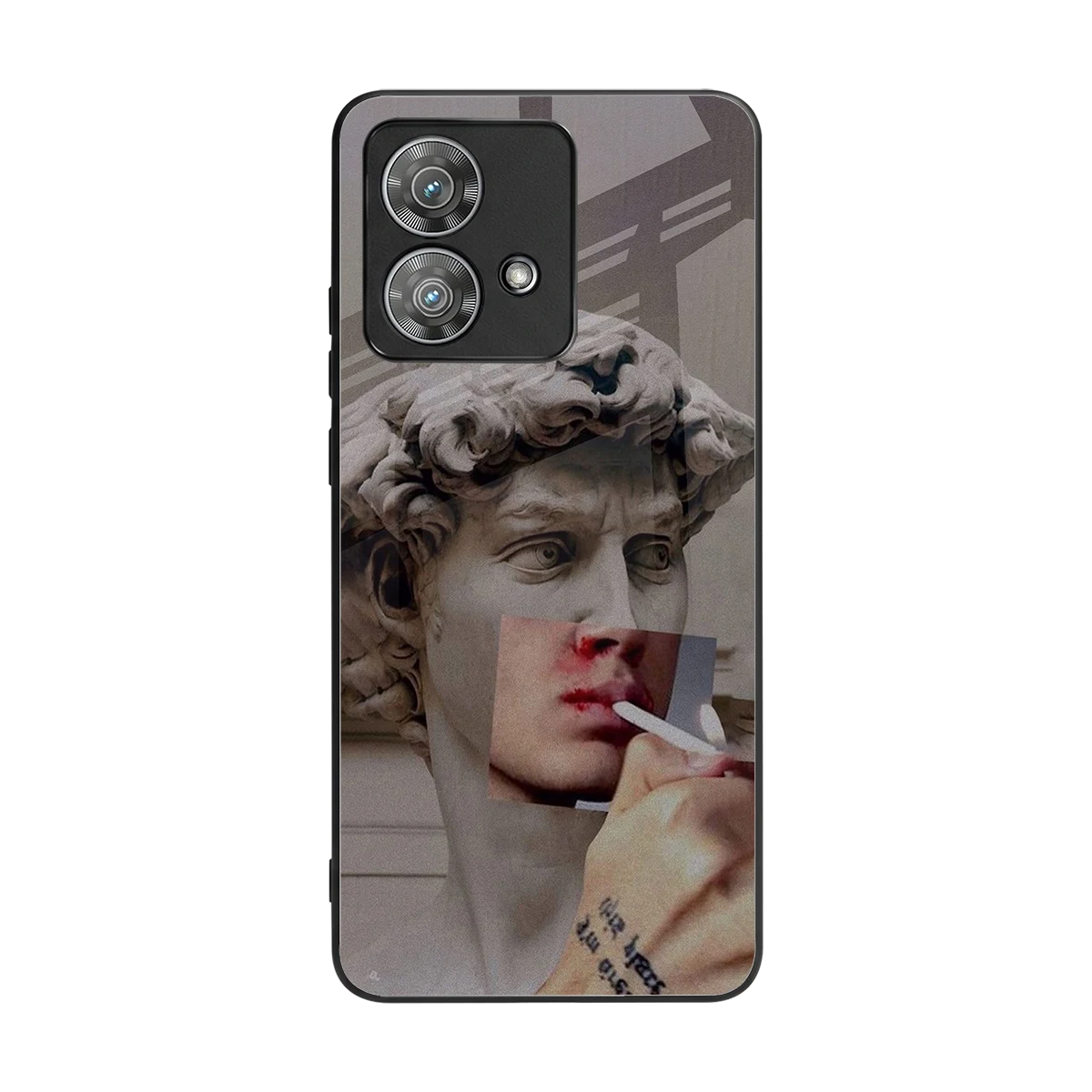Smokin David back phone cover | glass case for motorola edge 40 neo 5g