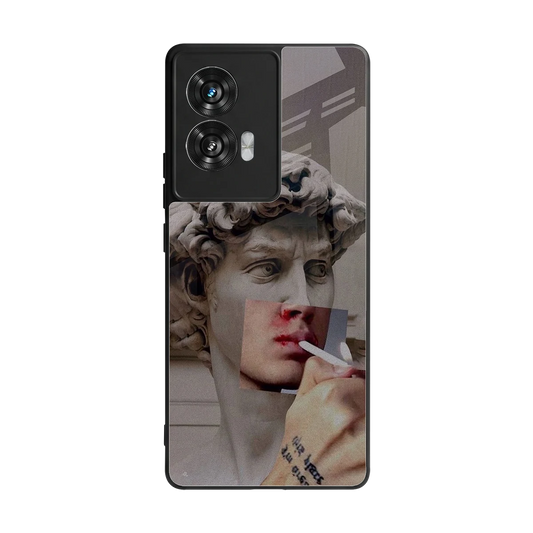 Smokin David back phone cover | glass case for motorola edge 50 fusion