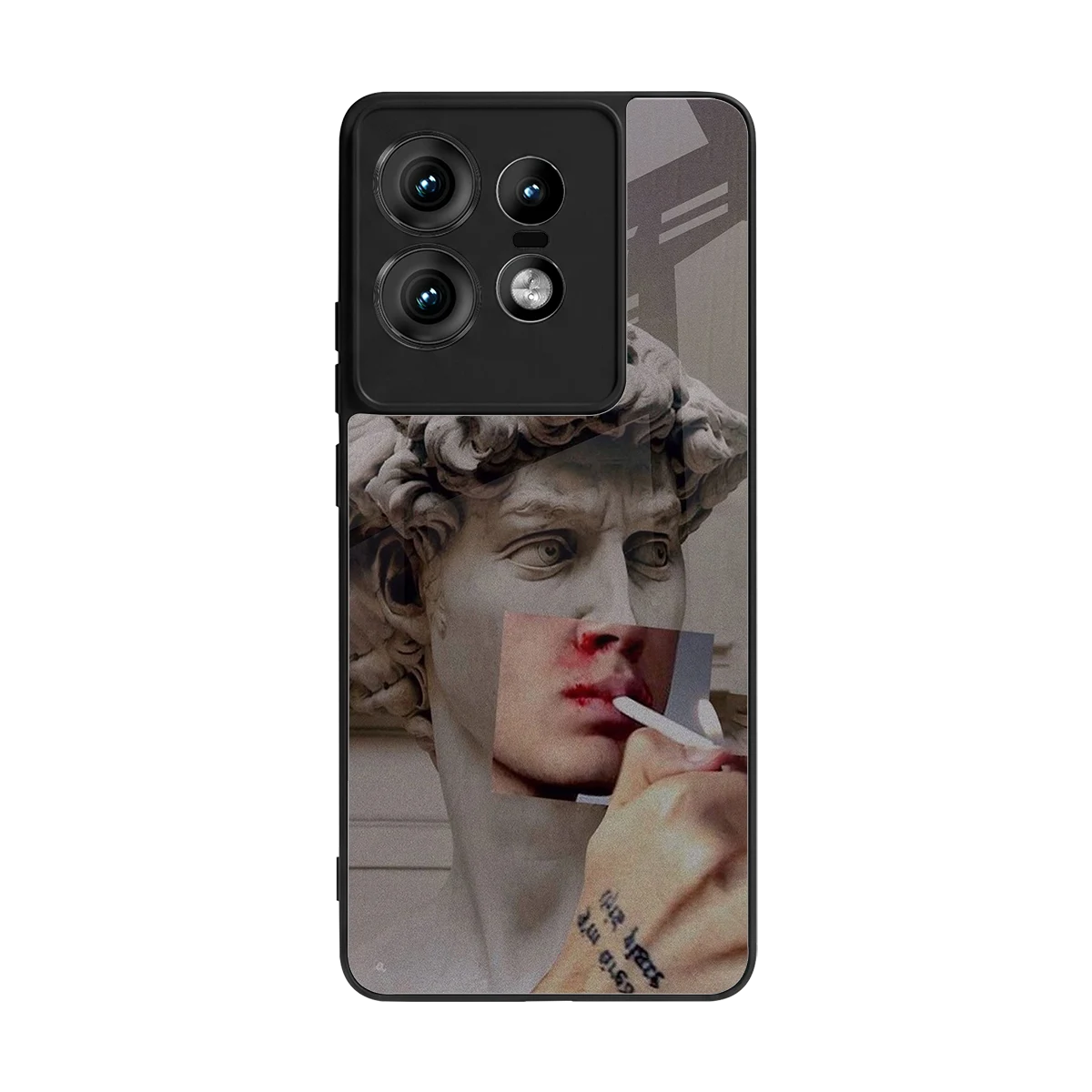 Smokin David back phone cover | glass case for motorola edge 50 pro