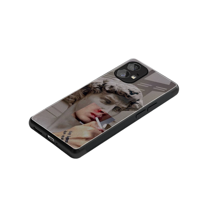 Smokin David stylish phone case for nothing phone 1 | glossy glass and slim fit