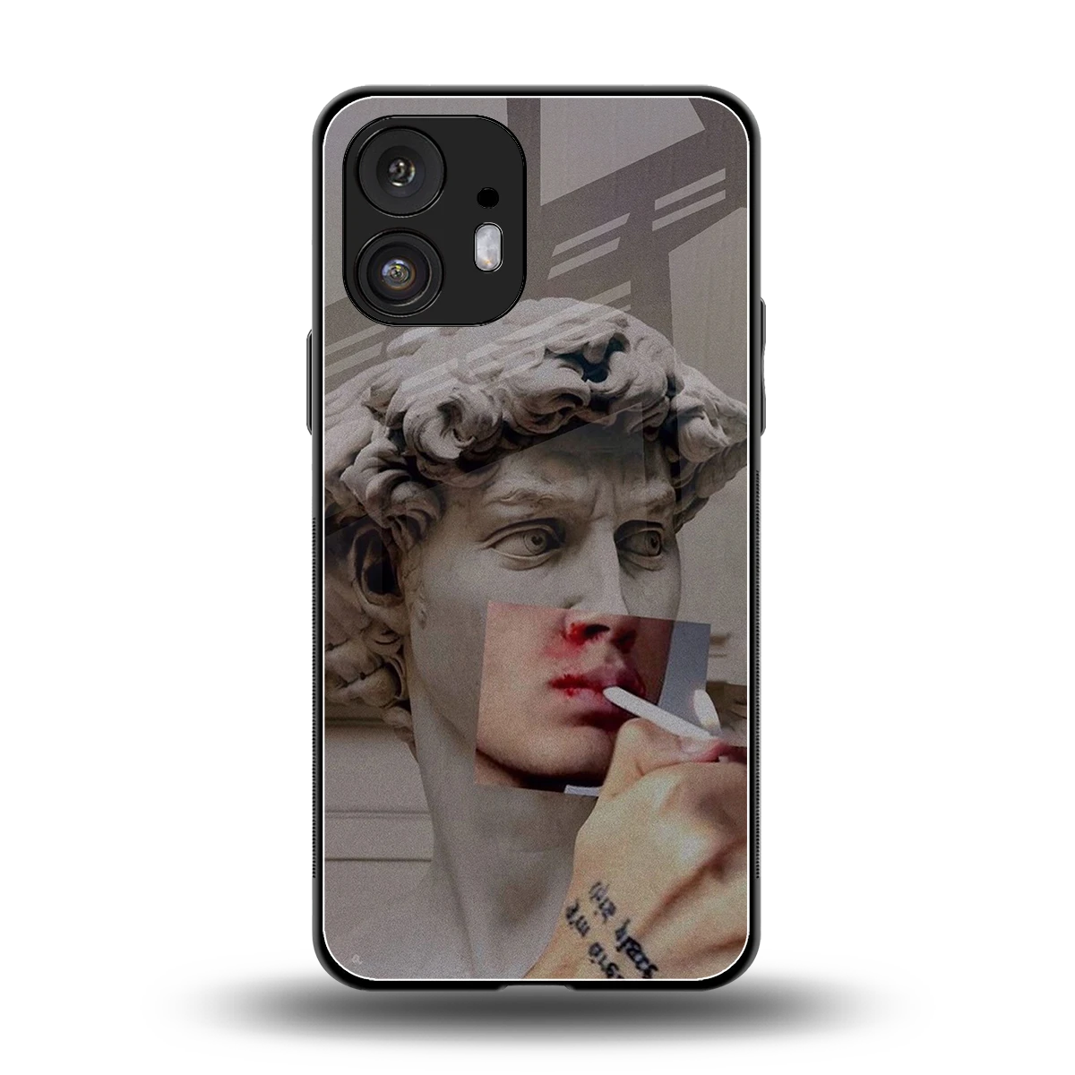 Smokin David back phone cover | glass case for nothing phone 2