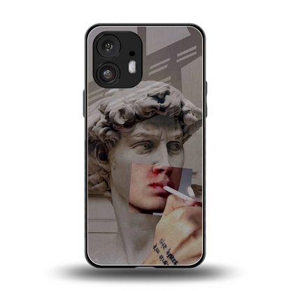Smokin David back phone cover | glass case for nothing phone 2