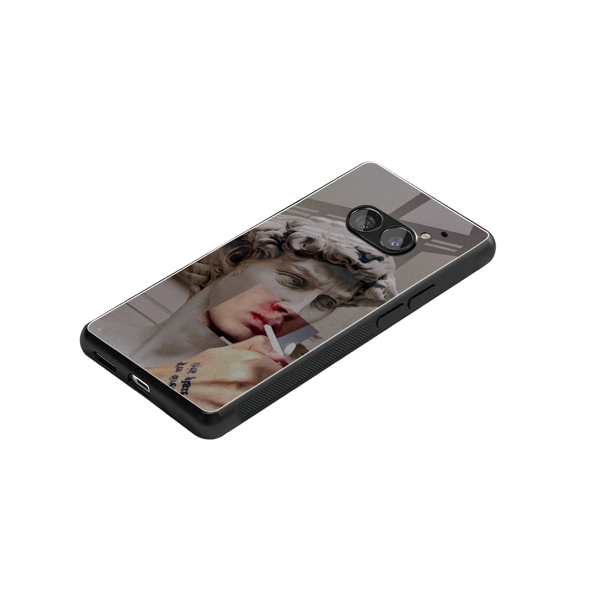 Smokin David stylish phone case for nothing phone 2a plus | glossy glass and slim fit