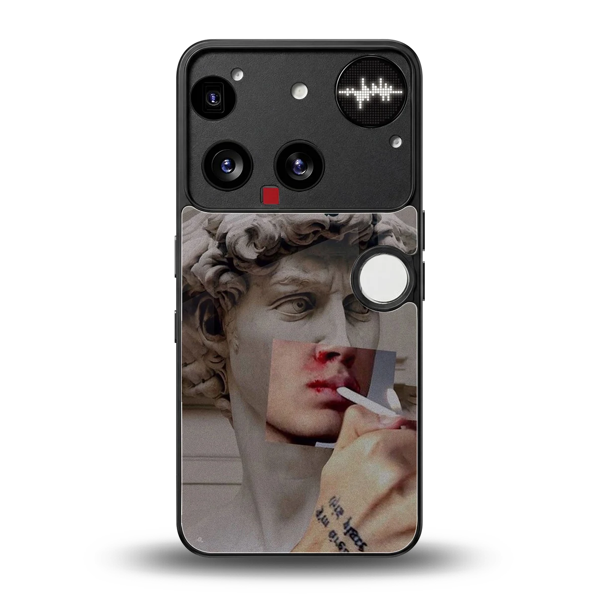 Smokin David back phone cover | glass case for nothing phone 3