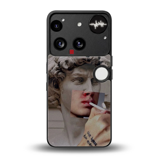 Smokin David back phone cover | glass case for nothing phone 3