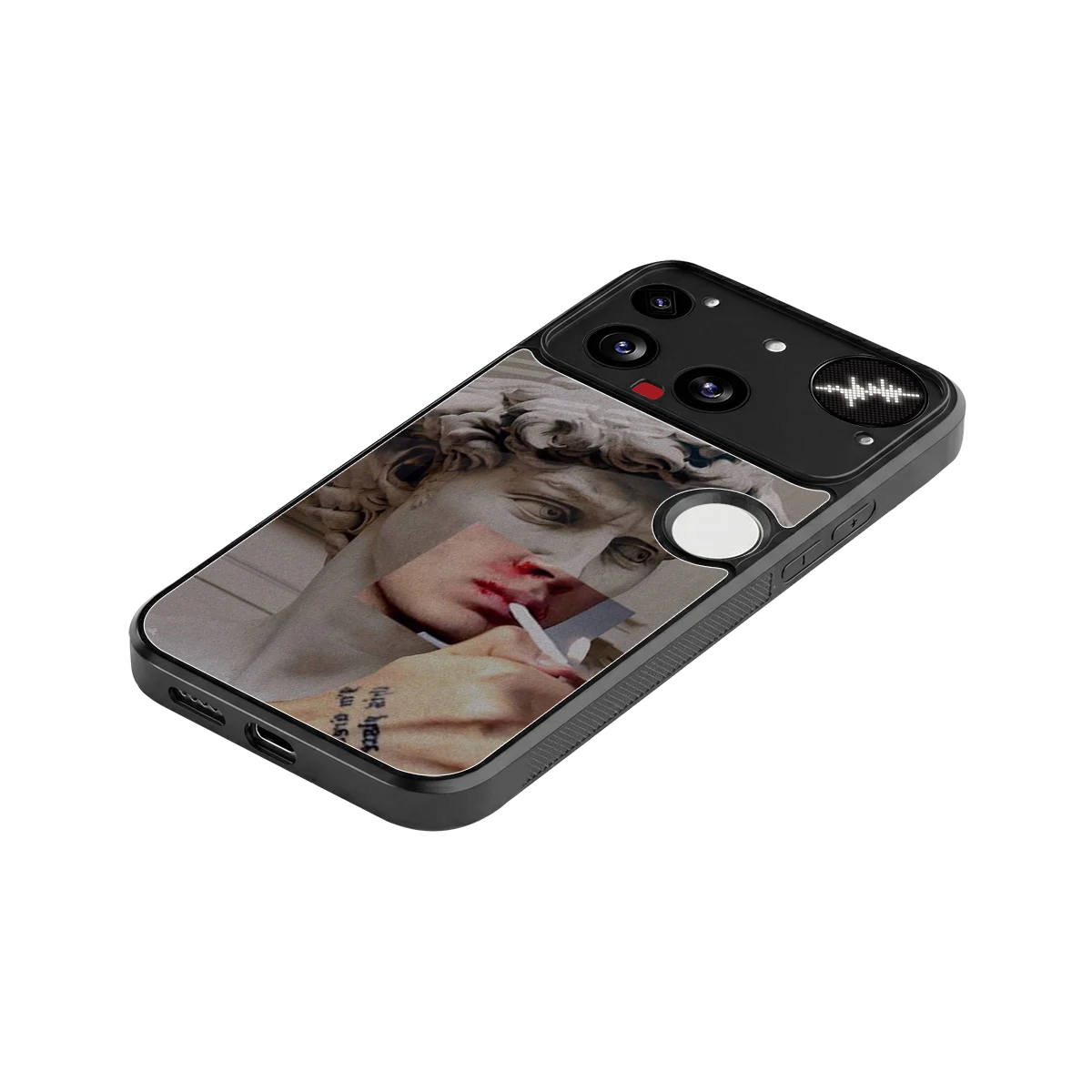 Smokin David stylish phone case for nothing phone 3 | glossy glass and slim fit