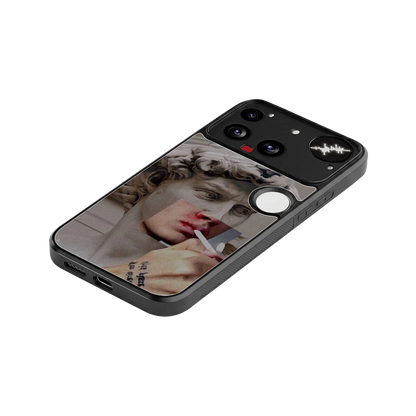 Smokin David stylish phone case for nothing phone 3 | glossy glass and slim fit