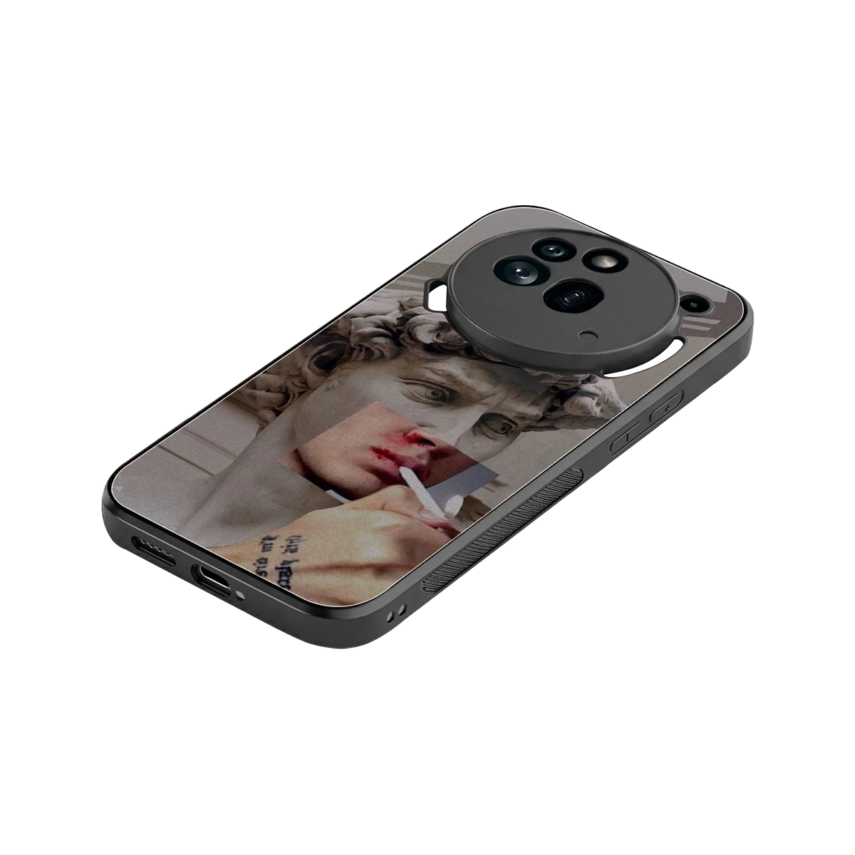 Smokin David stylish phone case for nothing phone 3a pro | glossy glass and slim fit