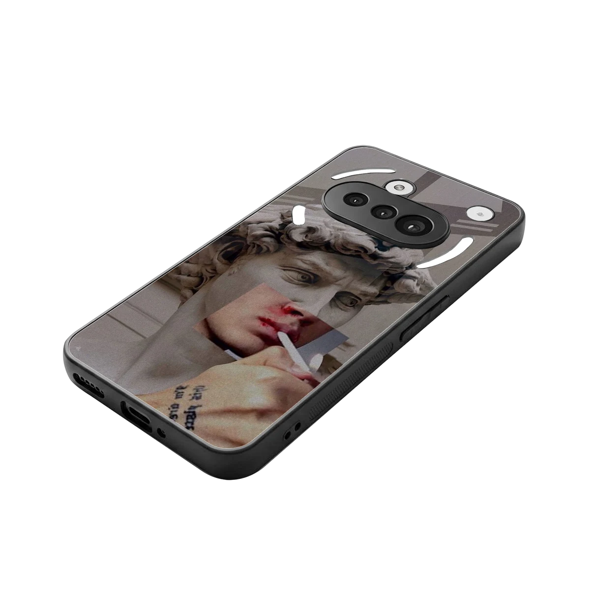 Smokin David stylish phone case for nothing phone 3a | glossy glass and slim fit