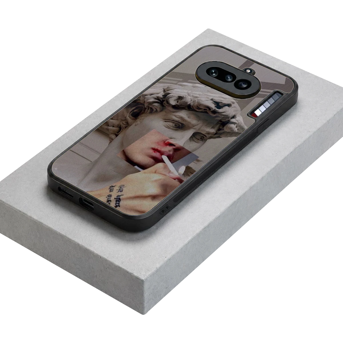 Smokin David stylish phone case for nothing phone 4a | glossy glass and slim fit