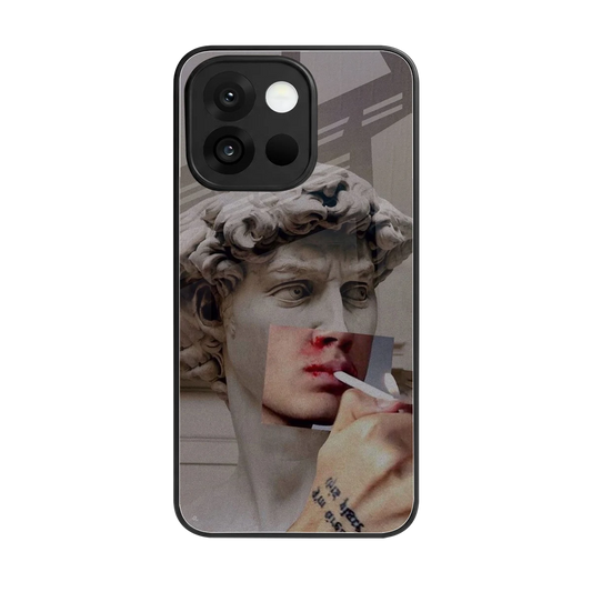 Smokin David back phone cover | glass case for oneplus 13s